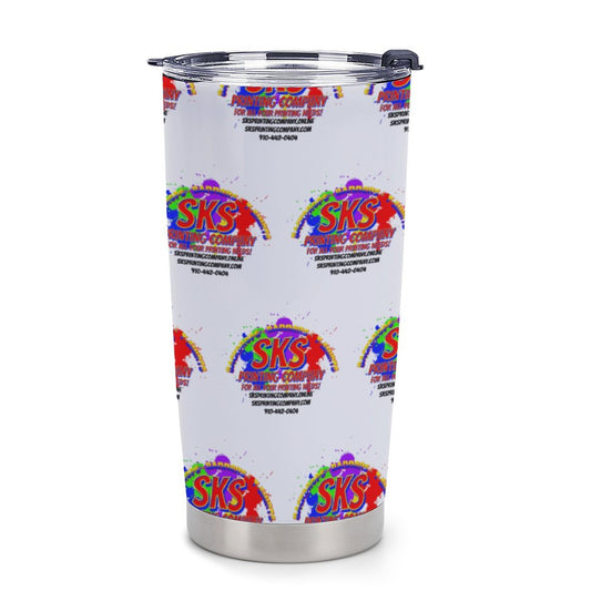 Car Travel Coffee Mug with Lid (All-Over Printing)