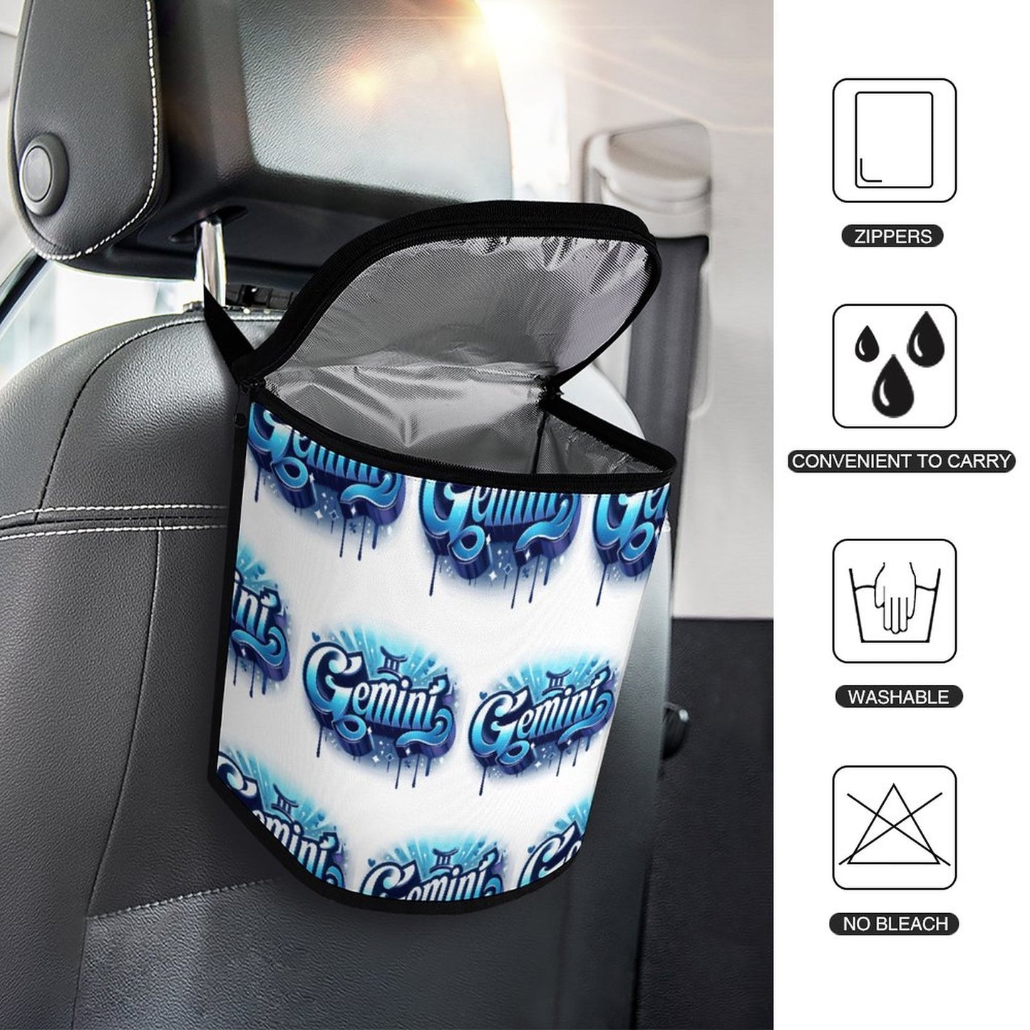 Collapsible Car Trash Bin