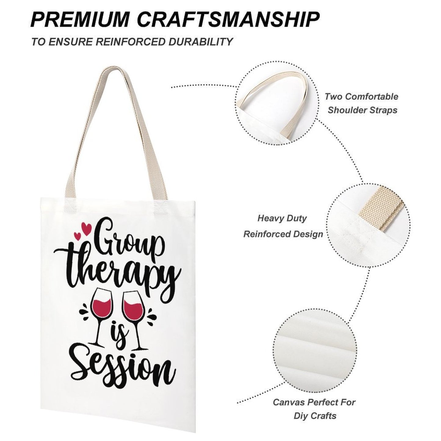 Tote Canvas Bag (Dual-sided Printing)