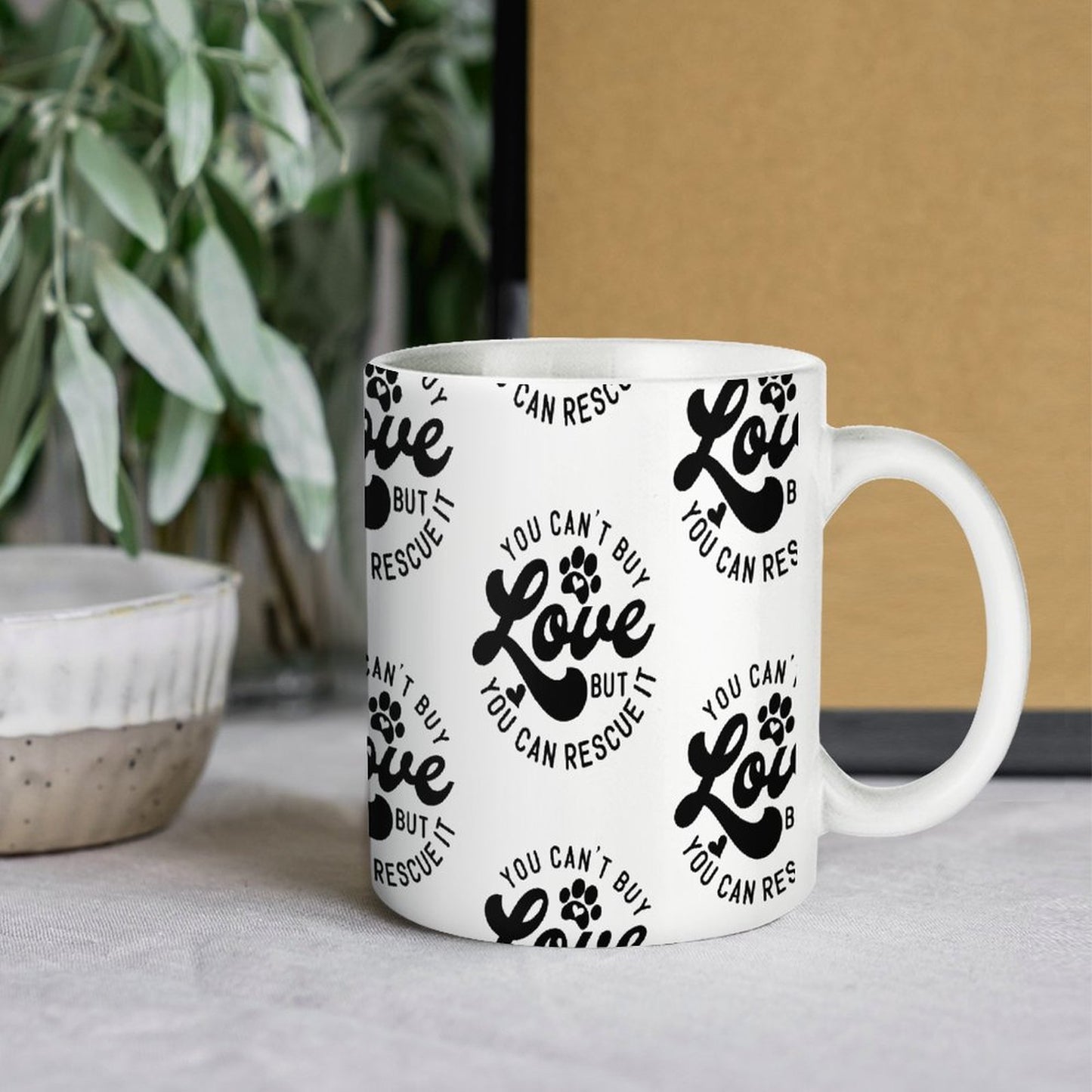 White Mug Print