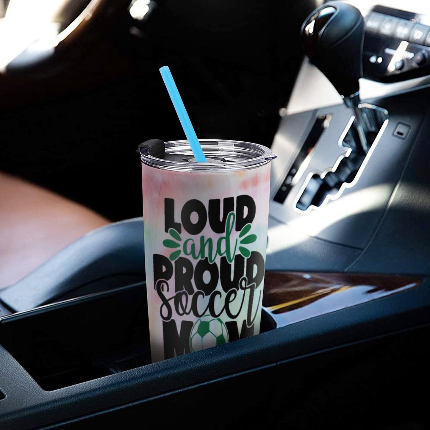 Car Travel Coffee Mug with Lid (All-Over Printing)