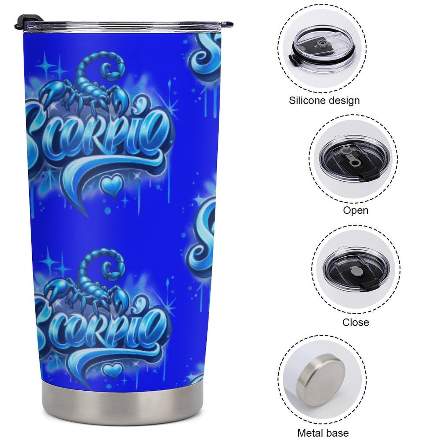 Car Travel Coffee Mug with Lid (All-Over Printing)