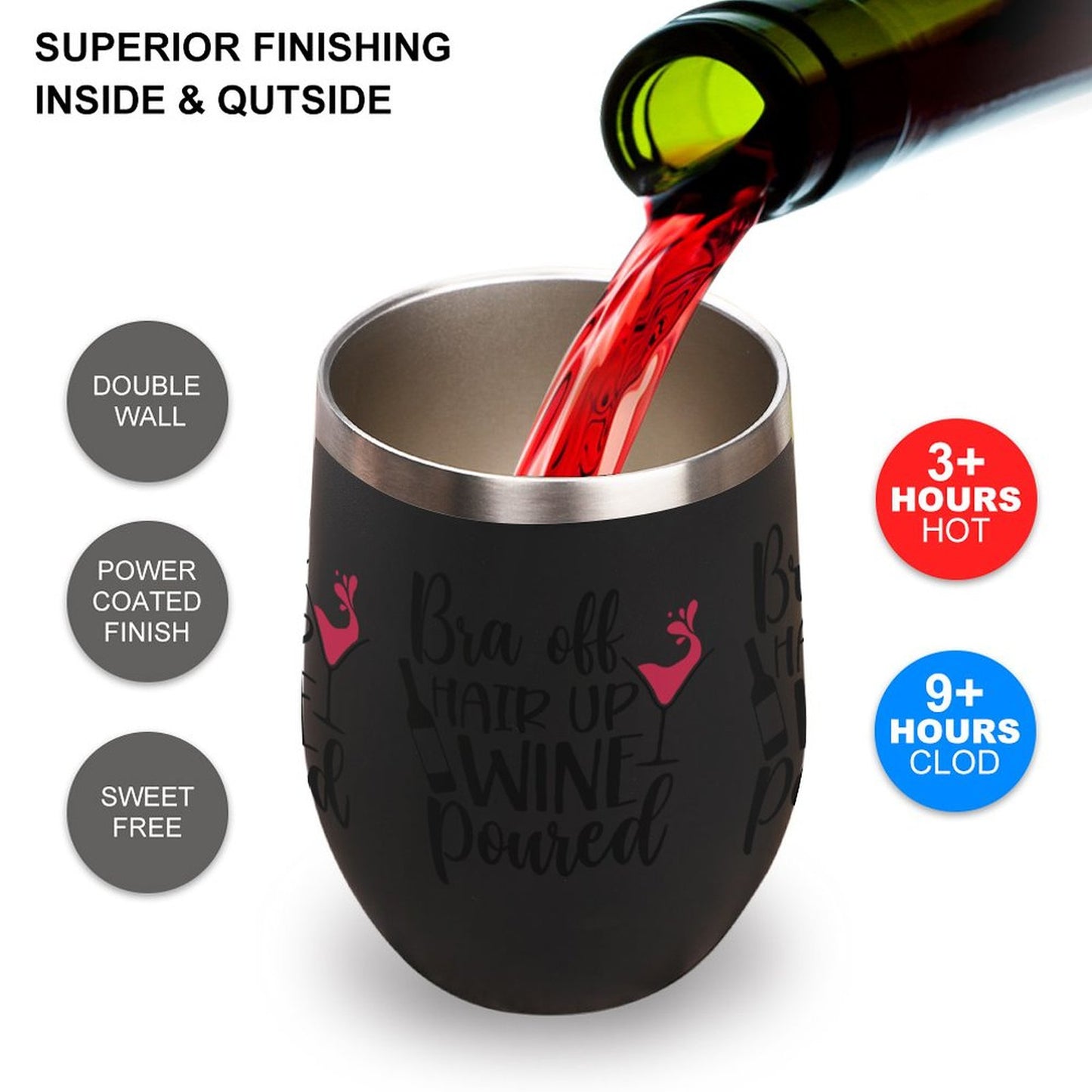 Wine Tumbler with Lid