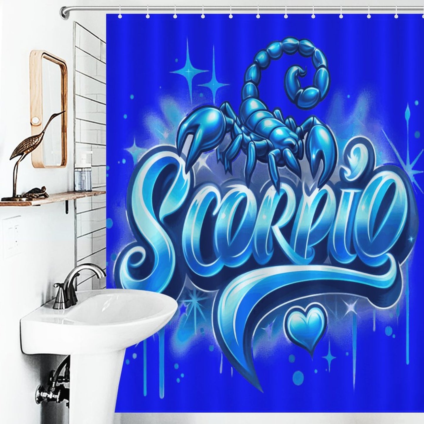 Flower Shower Curtain-66x72Inch (168x183cm)