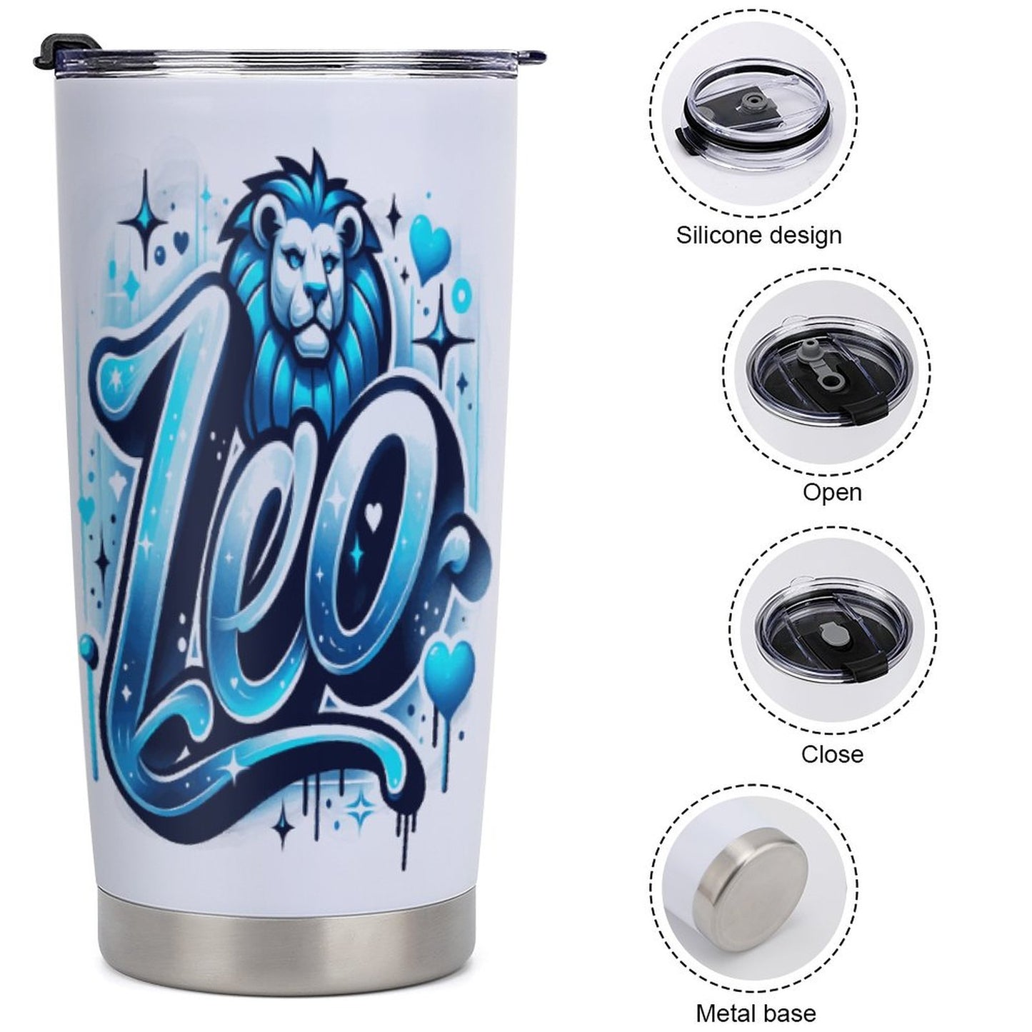 Car Travel Coffee Mug with Lid (All-Over Printing)