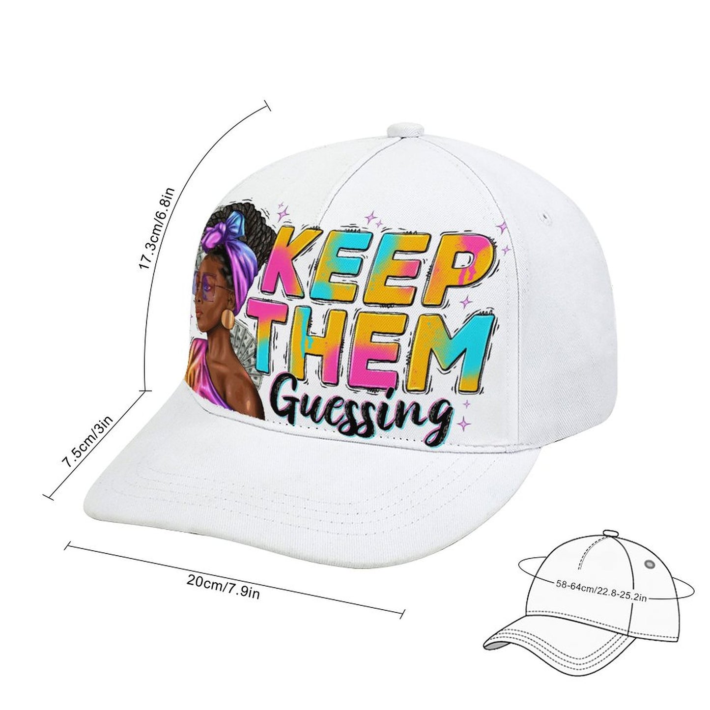 Bent Fitted Cap (All-Over Printing)