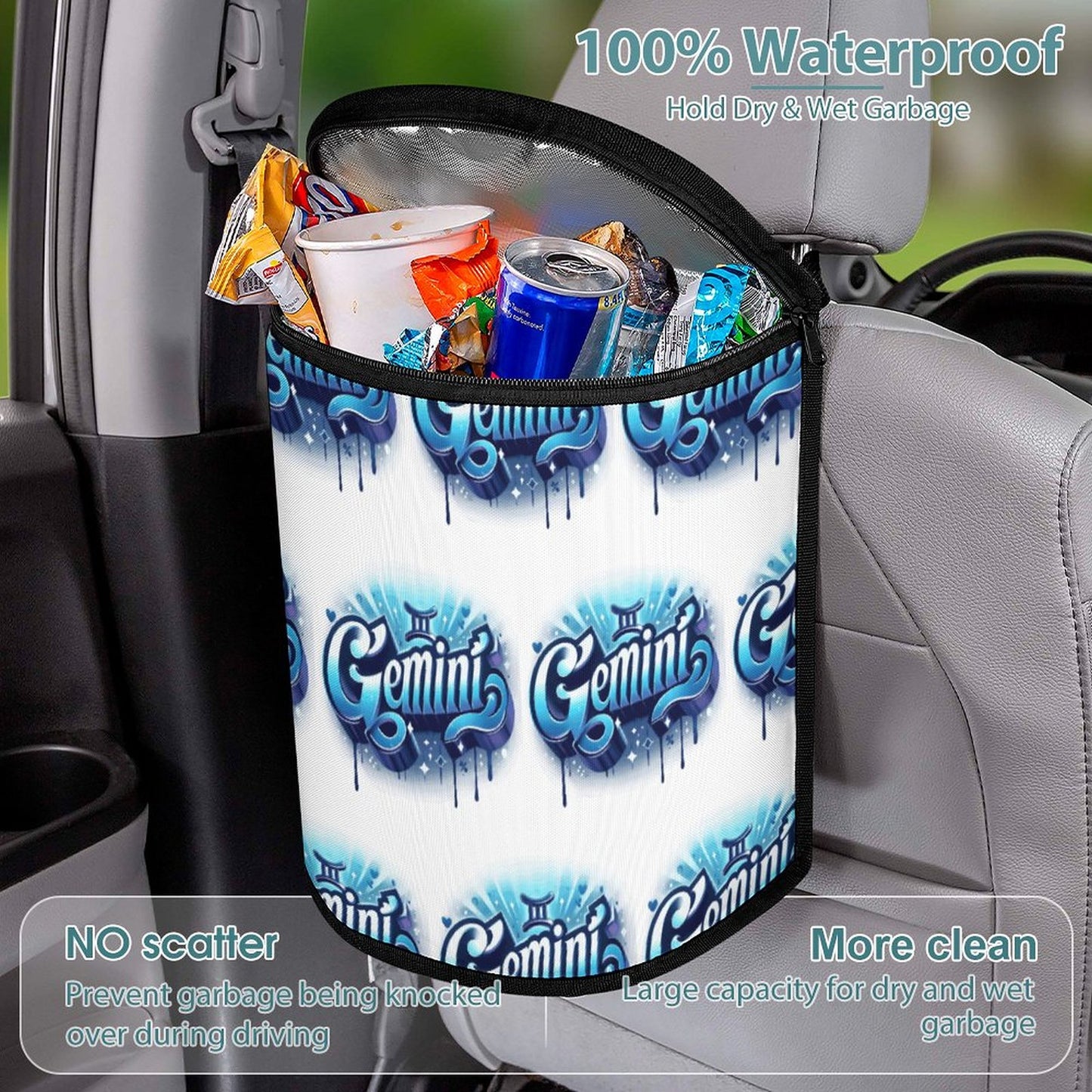 Collapsible Car Trash Bin