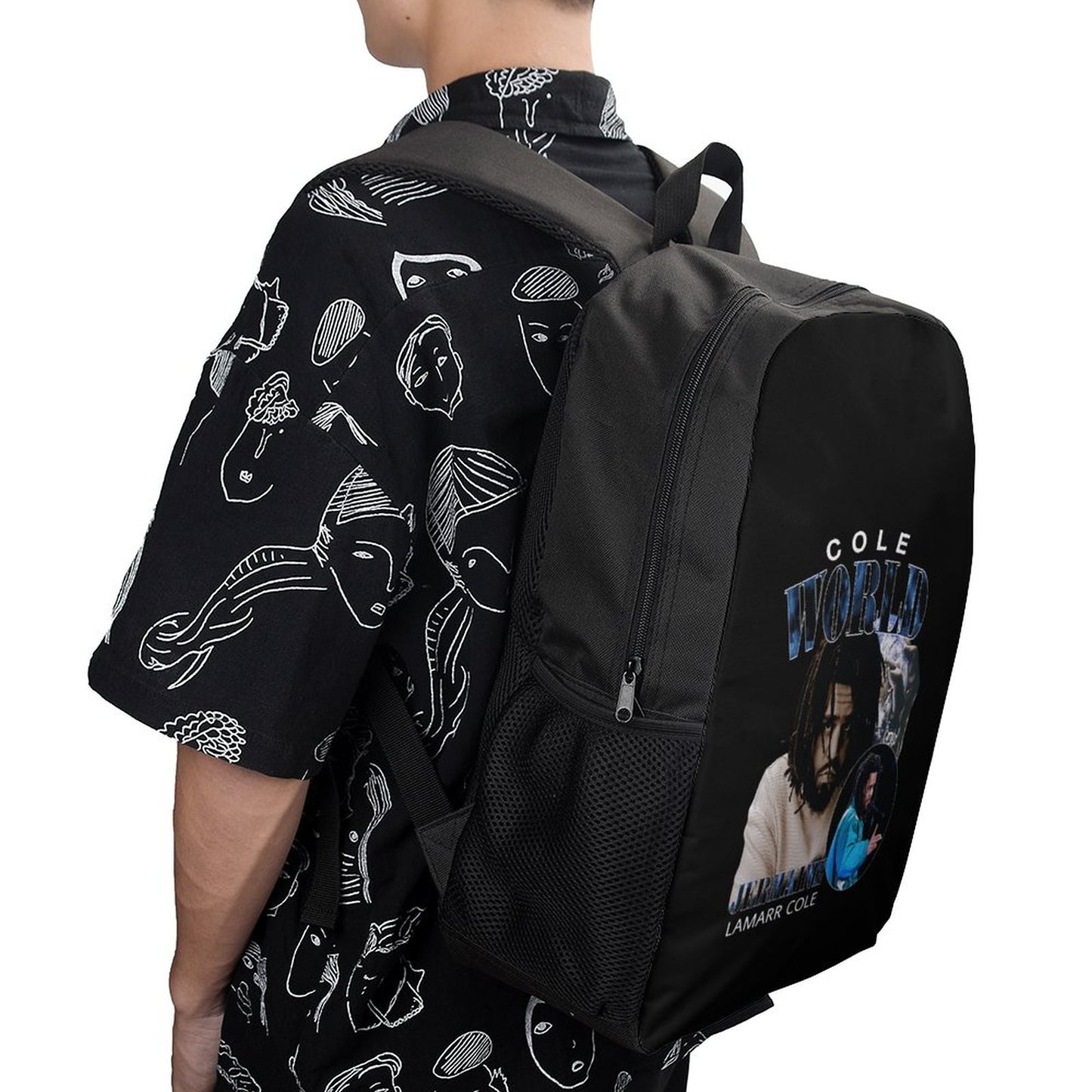 17 inch Black Schoolbag & Shoulder Backpack