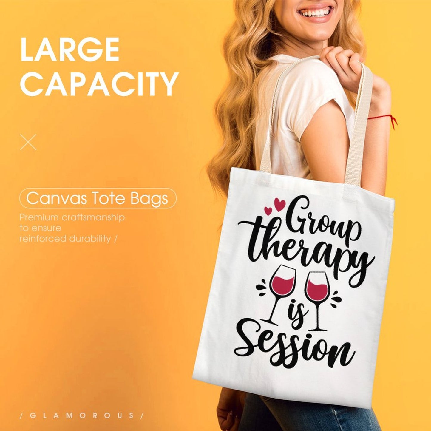 Tote Canvas Bag (Dual-sided Printing)