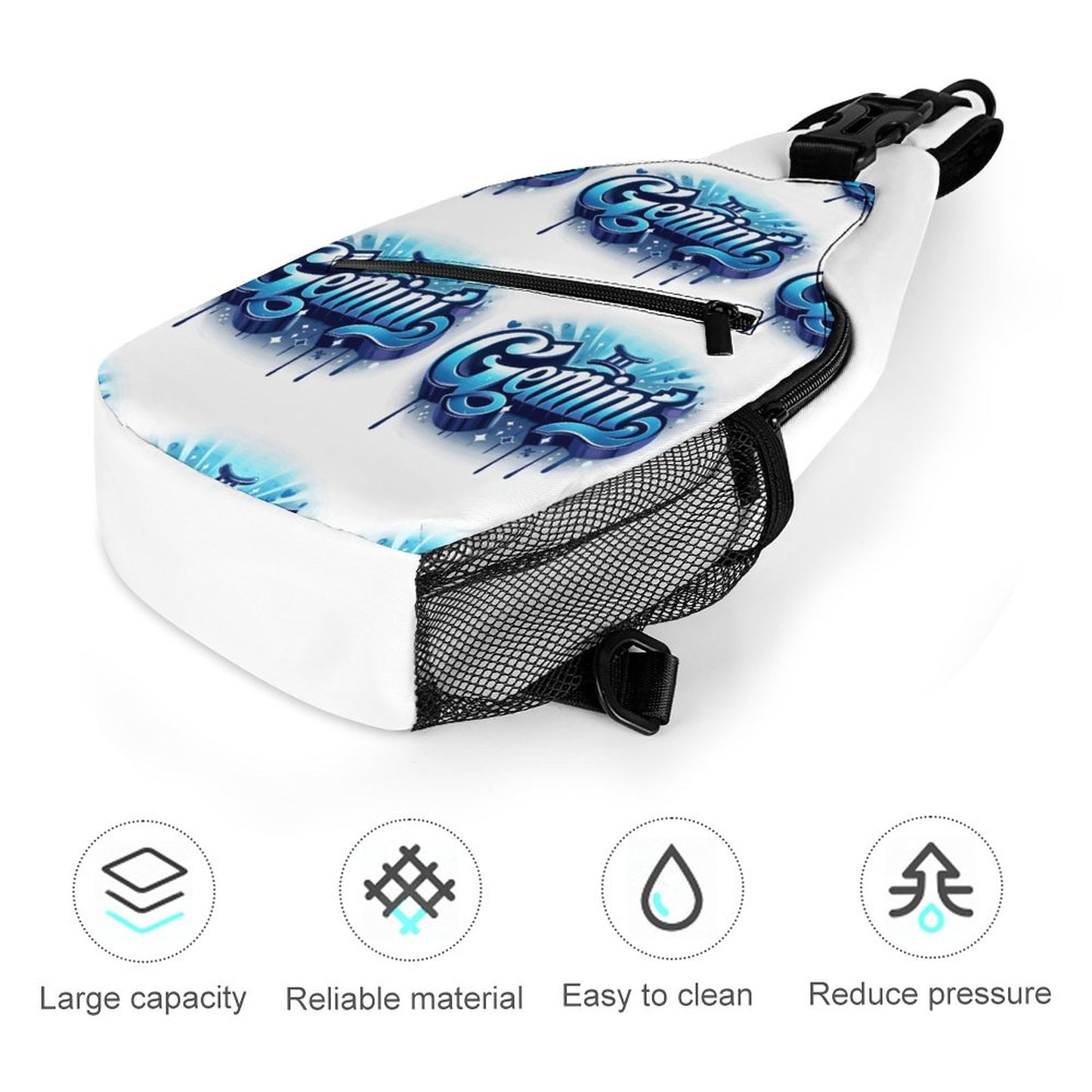 Create Unique Sling Bags with Our durable polyester (All-Over Printing)