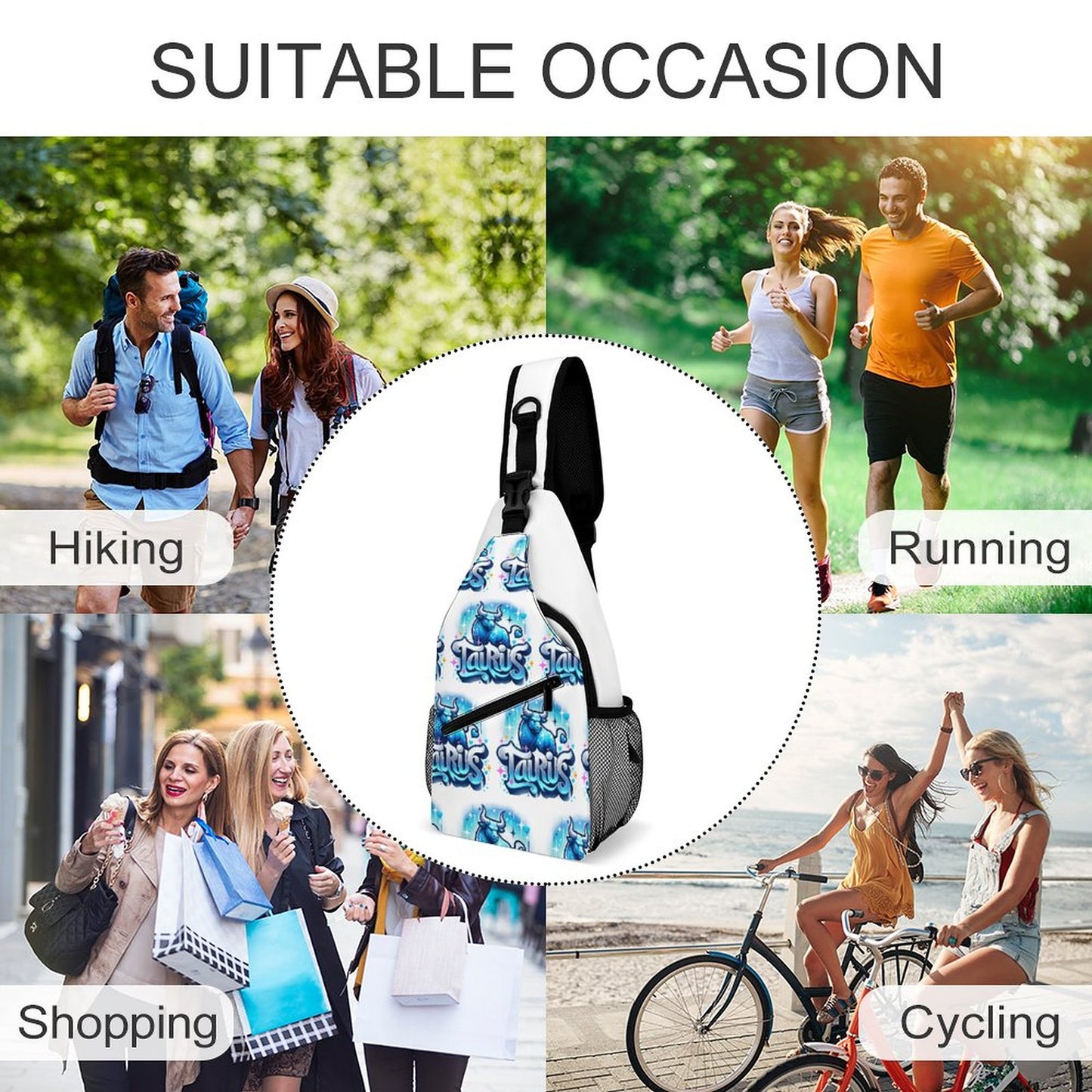 Create Unique Sling Bags with Our durable polyester (All-Over Printing)