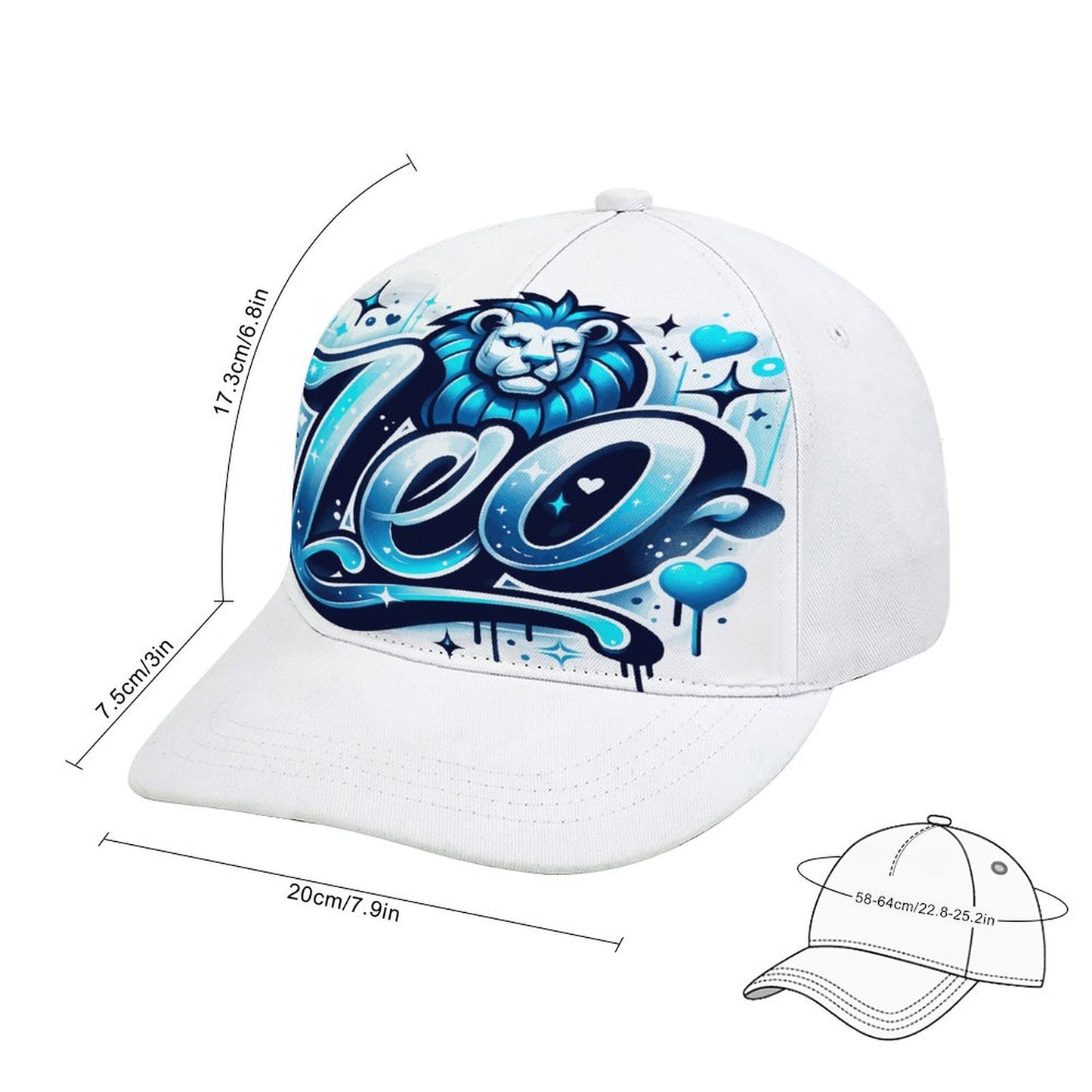 Bent Fitted Cap (All-Over Printing)