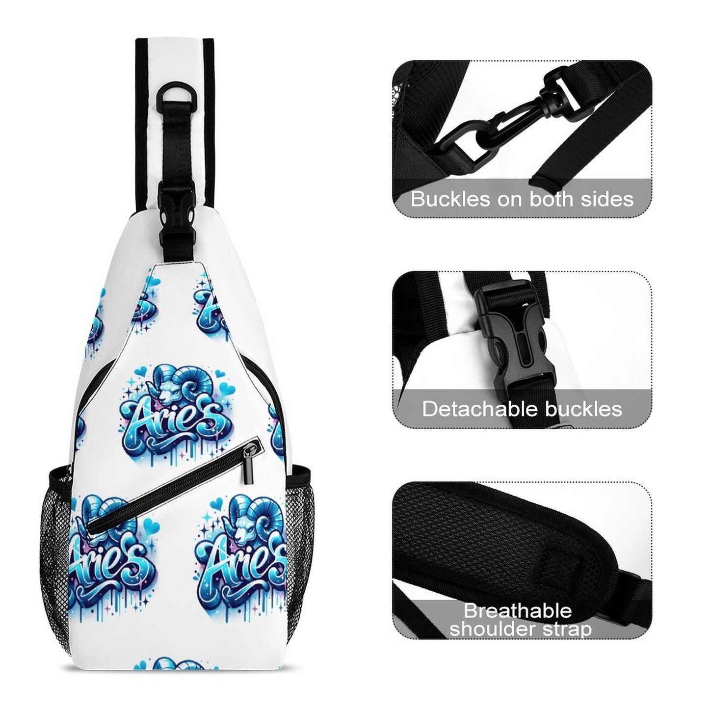 Create Unique Sling Bags with Our durable polyester (All-Over Printing)