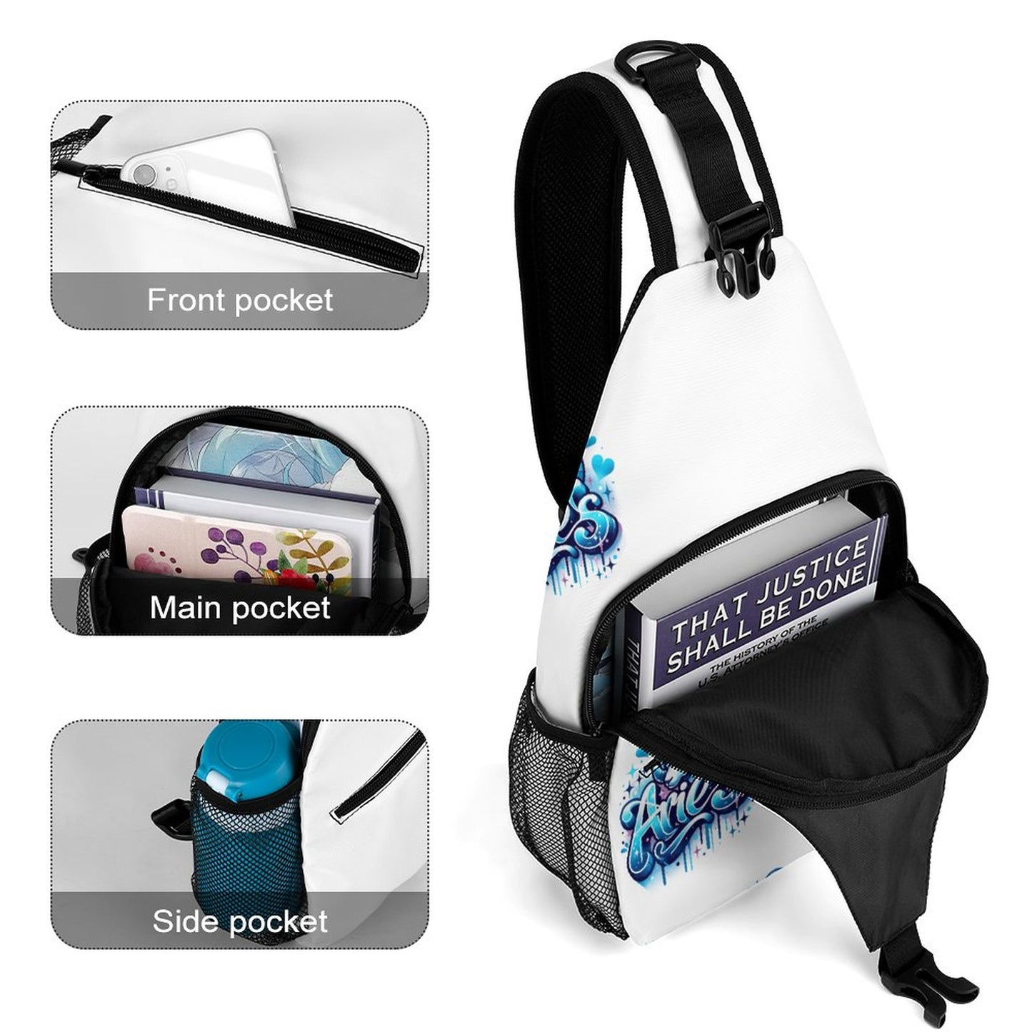 Create Unique Sling Bags with Our durable polyester (All-Over Printing)