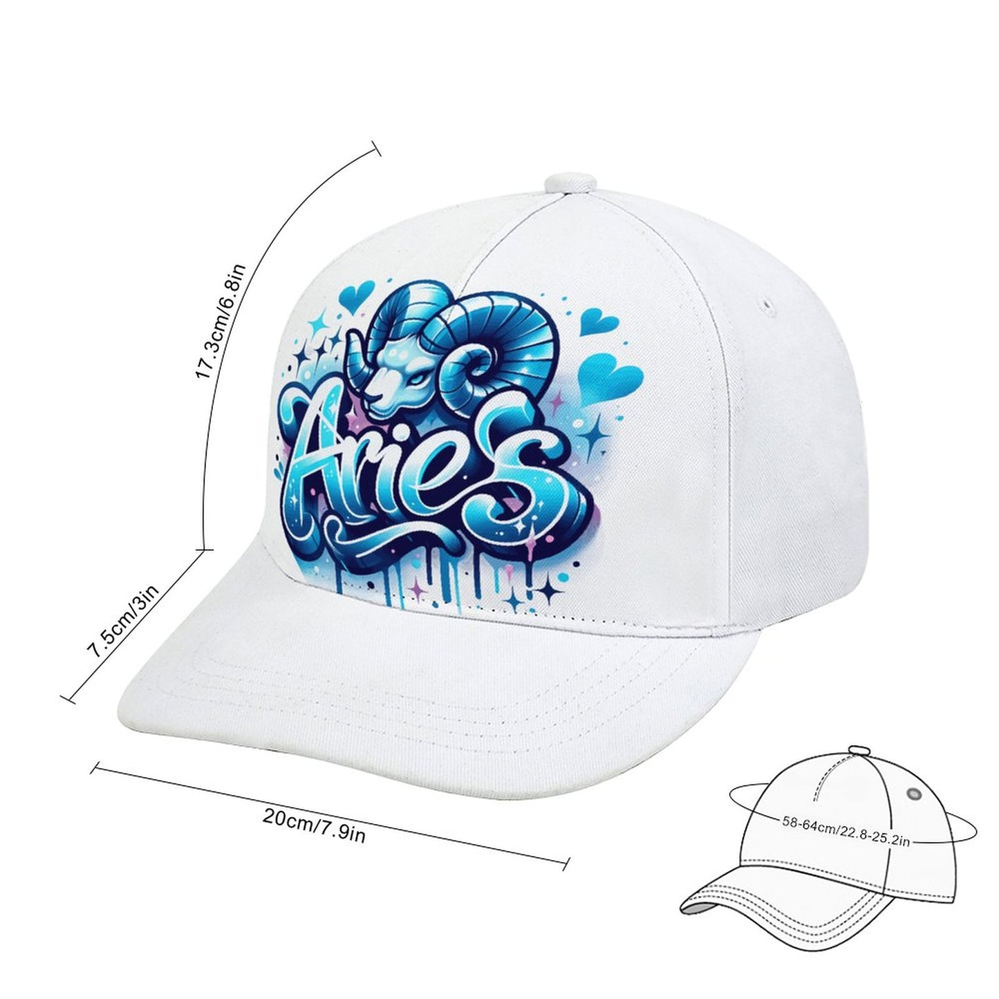 Bent Fitted Cap (All-Over Printing)