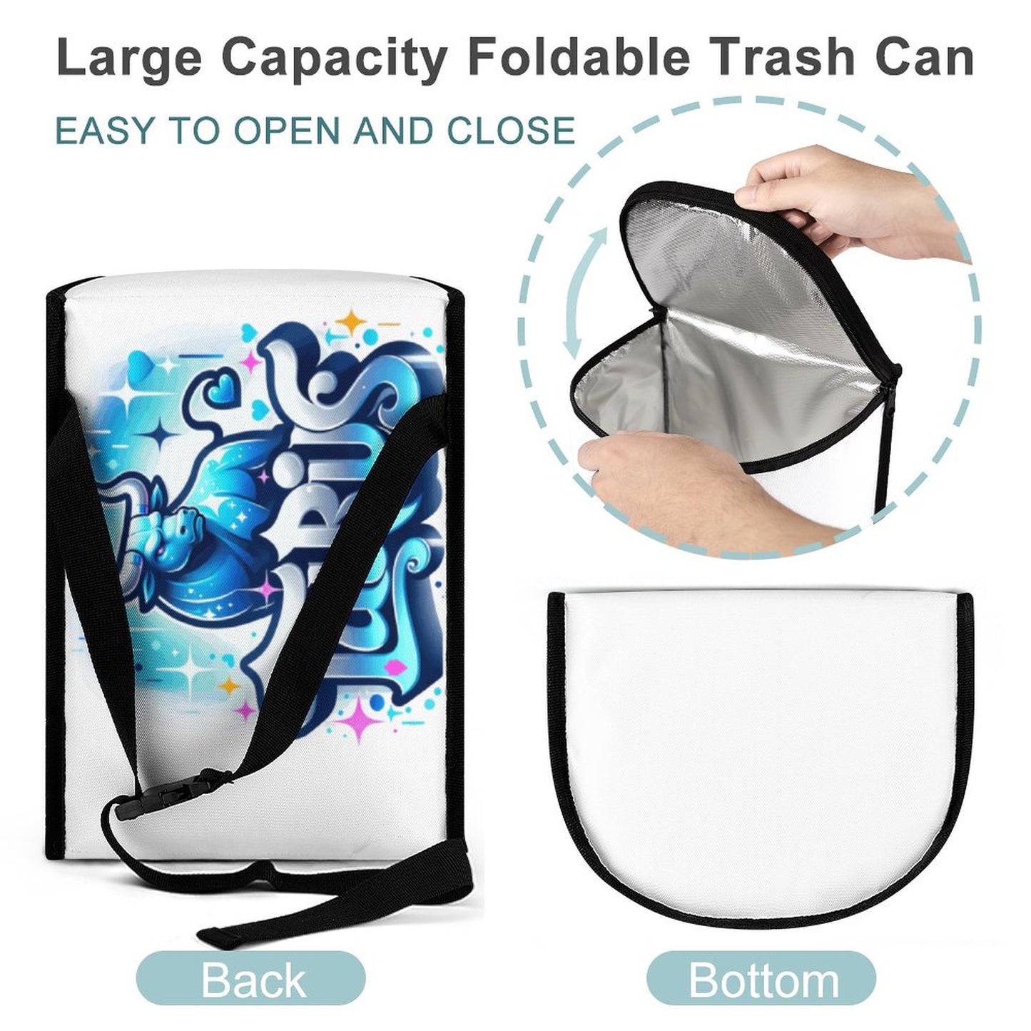 Collapsible Car Trash Bin