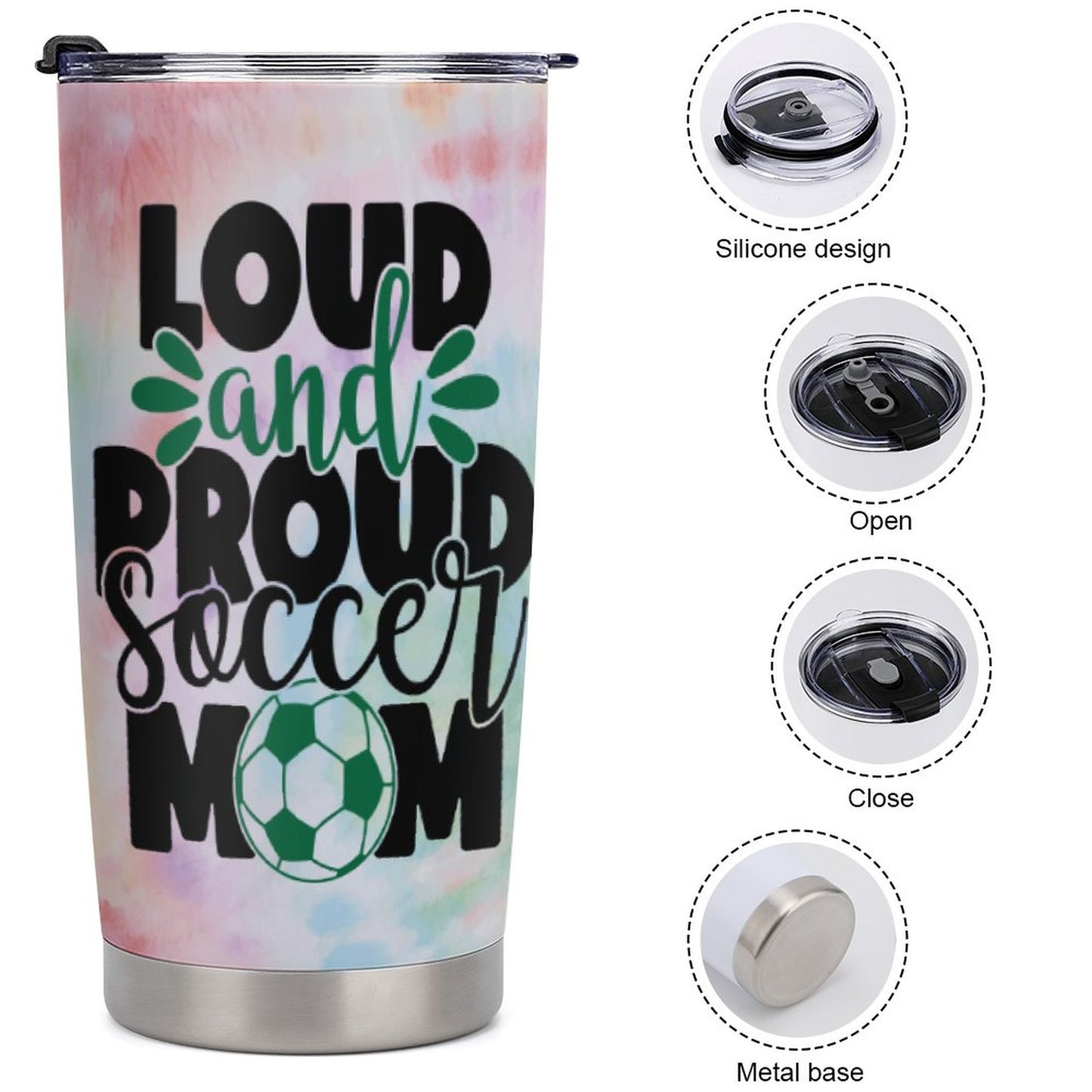 Car Travel Coffee Mug with Lid (All-Over Printing)