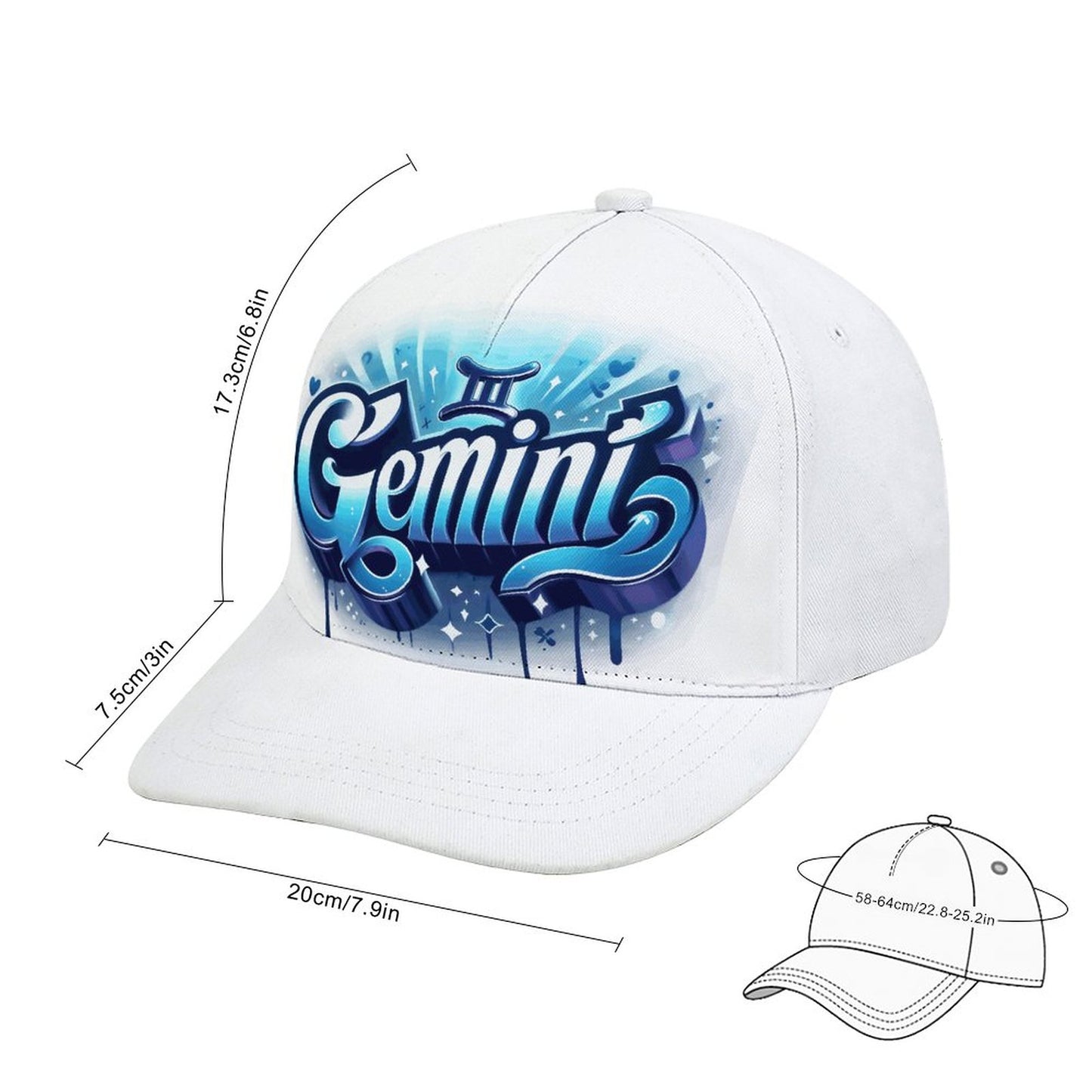 Bent Fitted Cap (All-Over Printing)