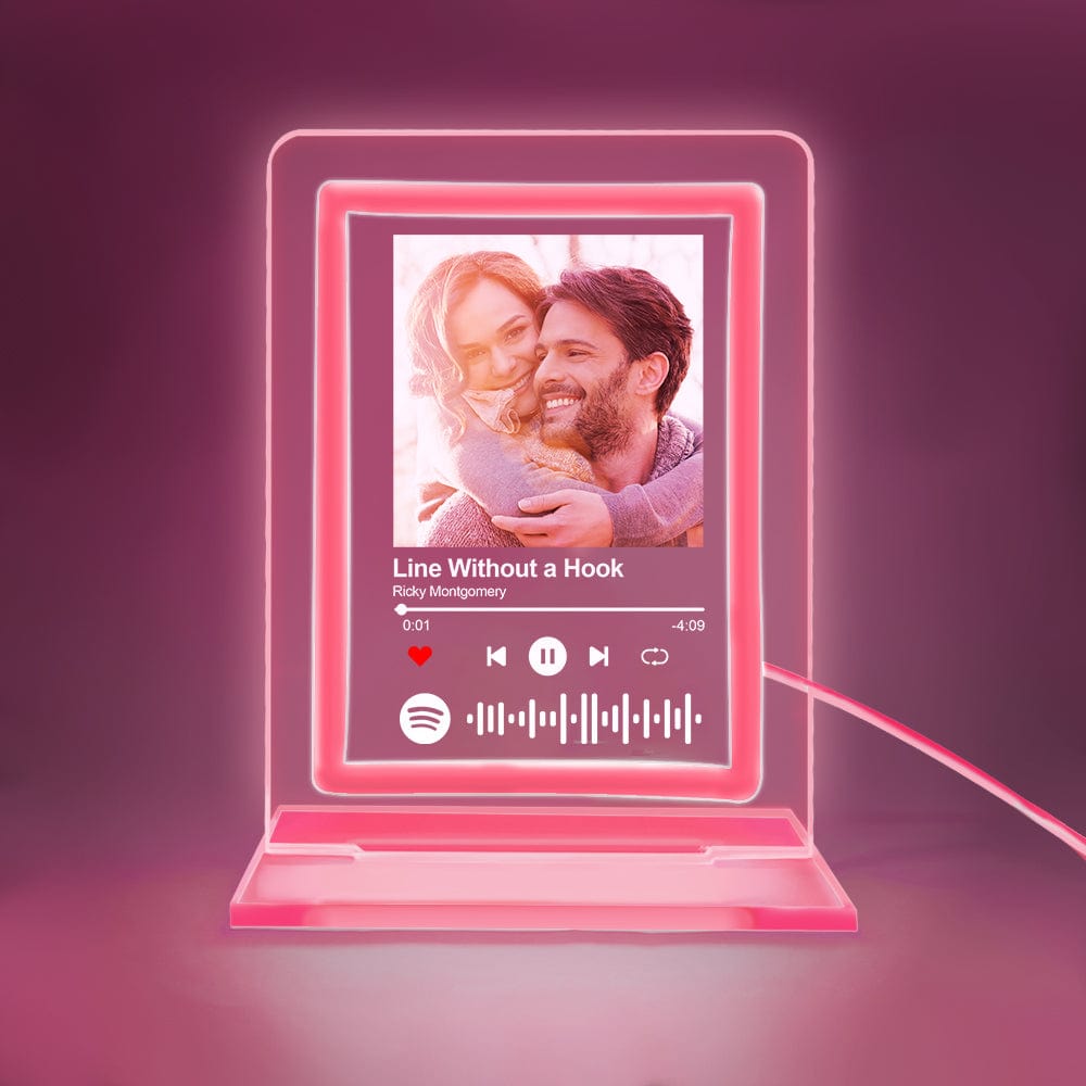 Custom Spotify Night Light Personalized Music Plaque Gifts for Lovers