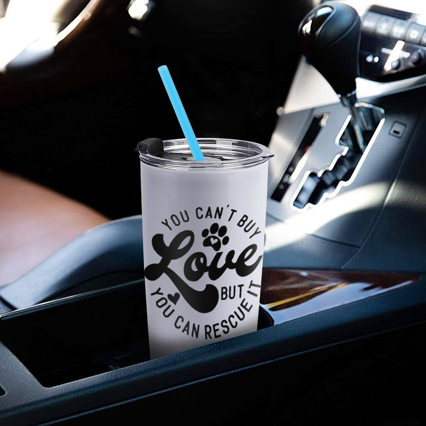 Car Travel Coffee Mug with Lid (All-Over Printing)