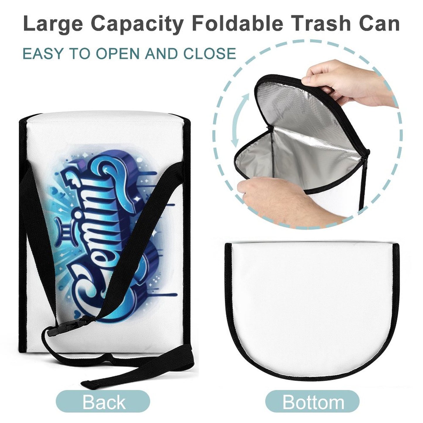 Collapsible Car Trash Bin