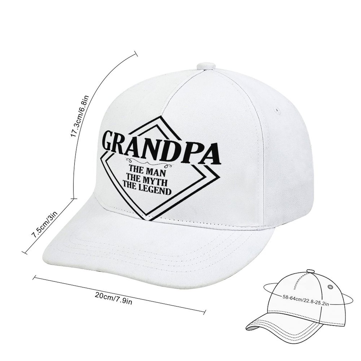 Bent Fitted Cap (All-Over Printing)