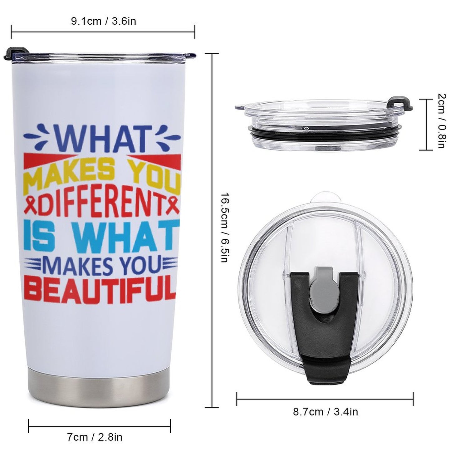 Car Travel Coffee Mug with Lid (All-Over Printing)