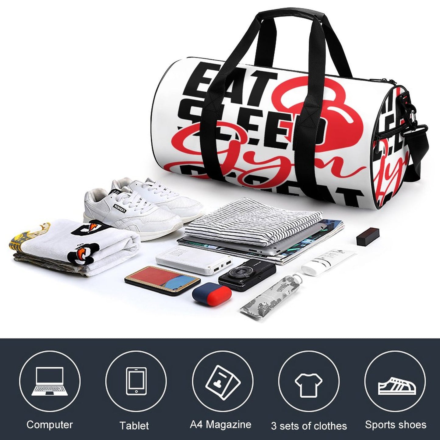 Foldable Duffel Gym Bag Q006