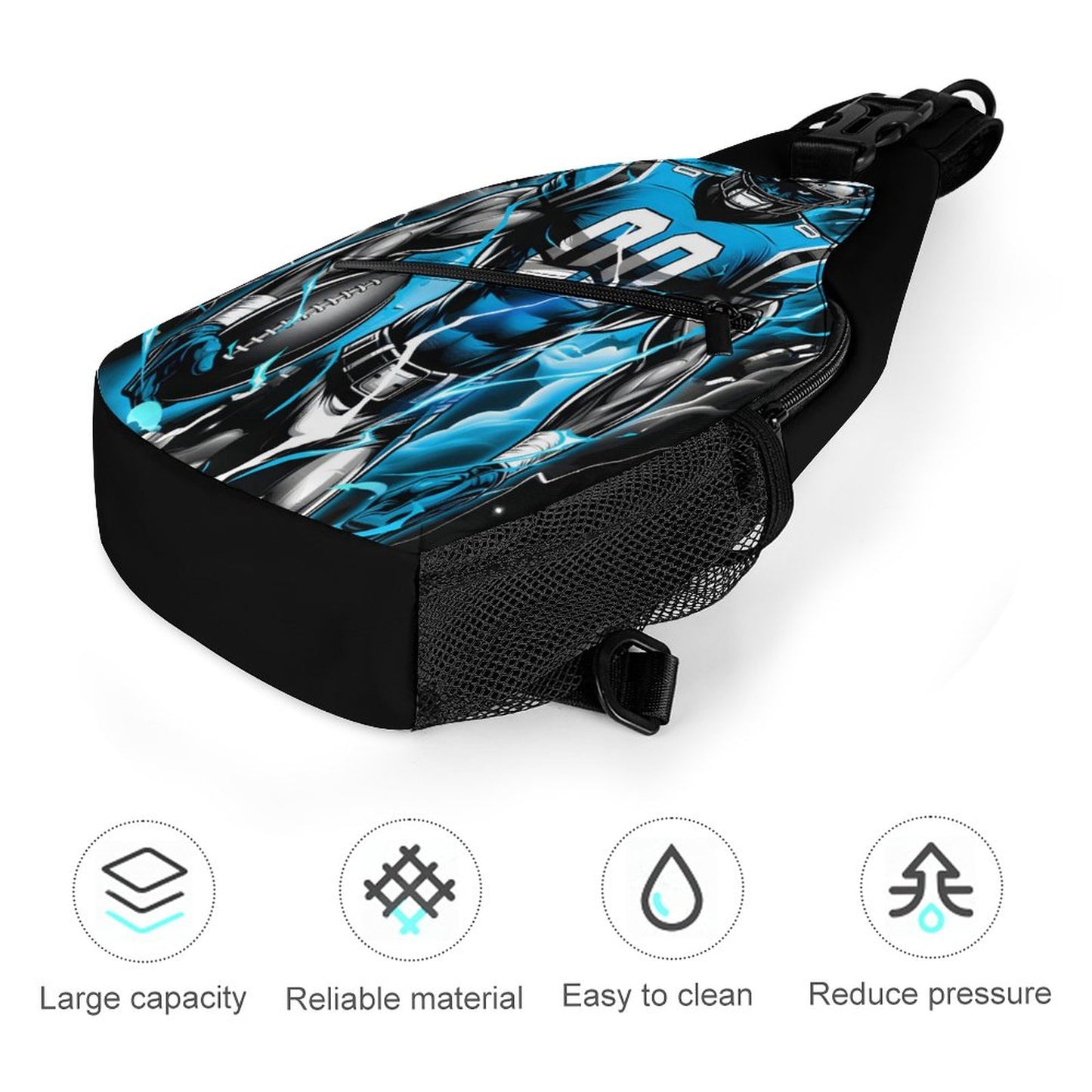 Create Unique Sling Bags with Our durable polyester (All-Over Printing)