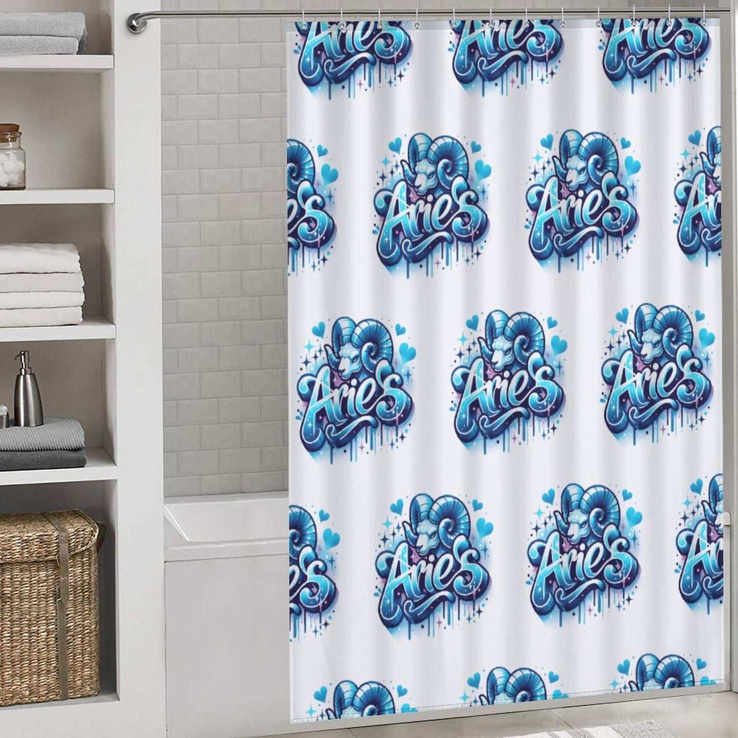 Flower Shower Curtain-66x72Inch (168x183cm)