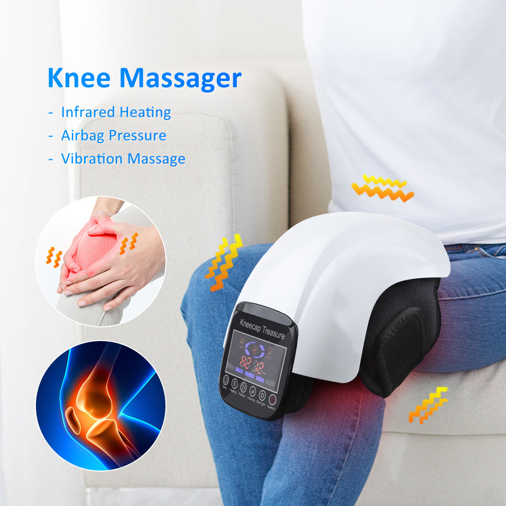 Electric Heating Knee Pad Air Pressotherapy Massager Leg Joint Infrared Therapy Arthritis Pain Relief Knee Temperature Massage