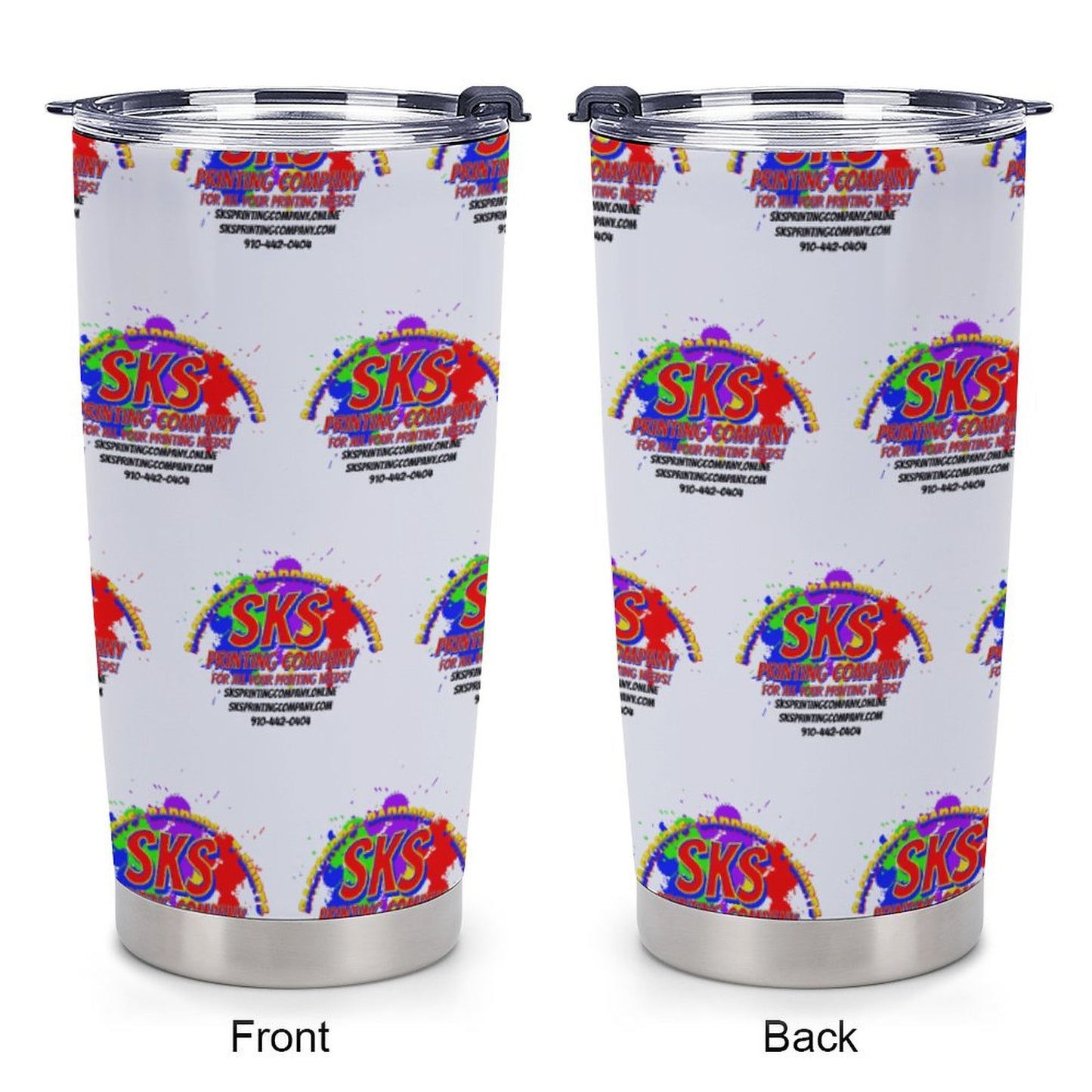 Car Travel Coffee Mug with Lid (All-Over Printing)