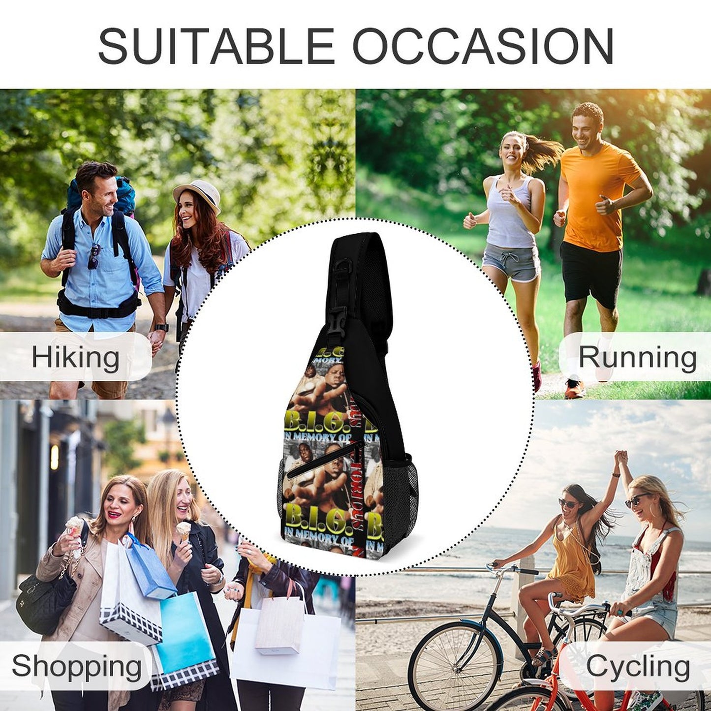 Create Unique Sling Bags with Our durable polyester (All-Over Printing)