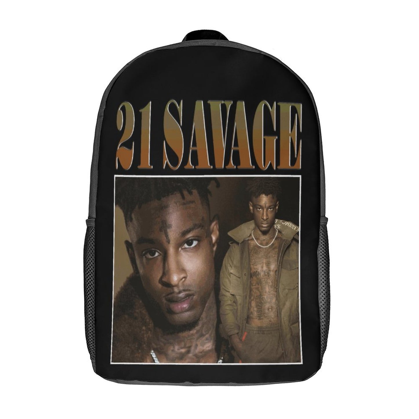 17 inch Black Schoolbag & Shoulder Backpack